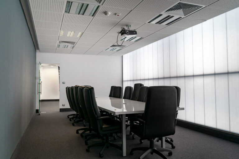 acoustical ceilings in commercial spaces
