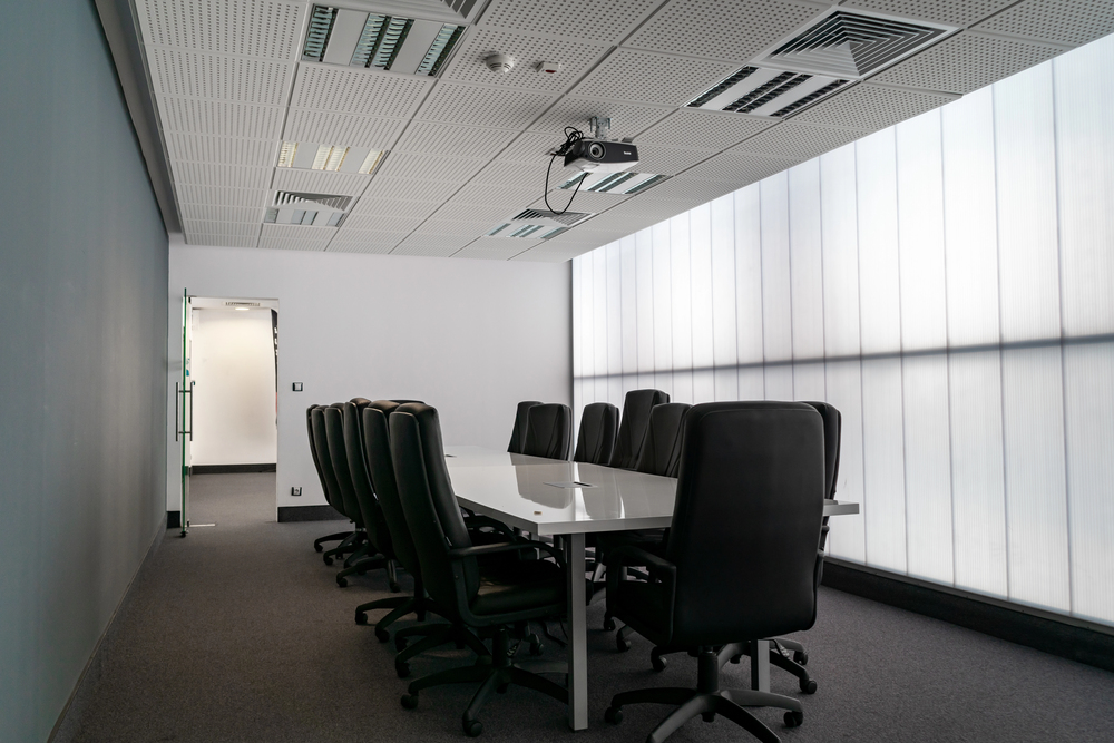 acoustical ceilings in commercial spaces